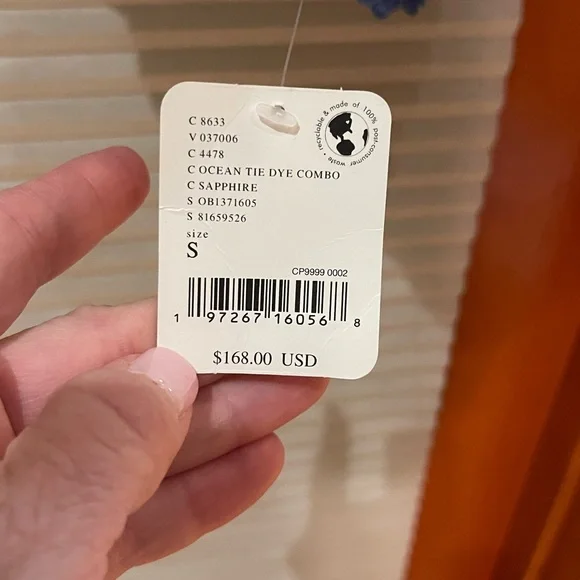 NWT Free People Movement Rocky Ridge fleece oversized ocean tie-dye pull over - Picture 13 of 16